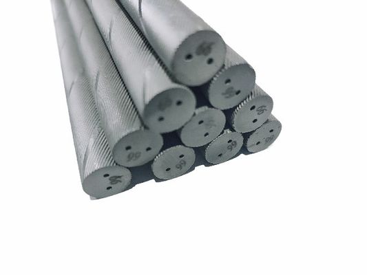 High Hardness Finest Carbide Spiral Rod / Tungsten Threaded Rod With Double Hole