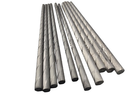 Tungsten Steel Cemented Carbide Helical Rods with Cooling Holes