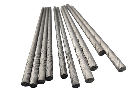 Tungsten Steel Cemented Carbide Helical Rods with Cooling Holes
