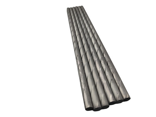 Customizable Length Ground Surface Finish Cemented Carbide Helical Rods for Precision Cutting
